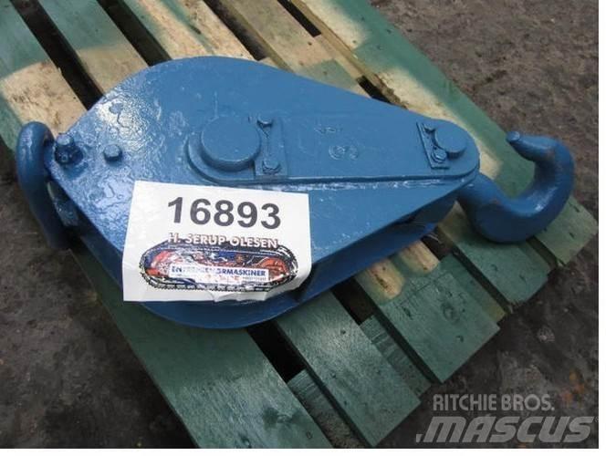  Løftekrog - 3 ton - 1 wirehjul Crane spares & accessories