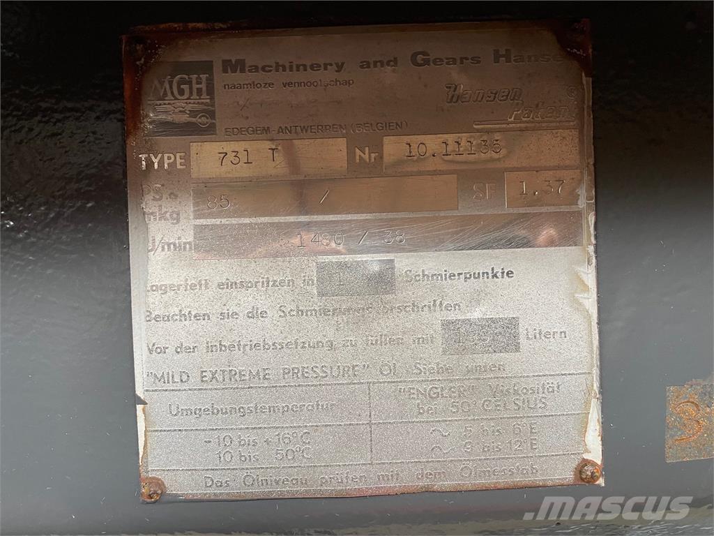  MGH Type 731 T gear - 39:1 Gearboxes