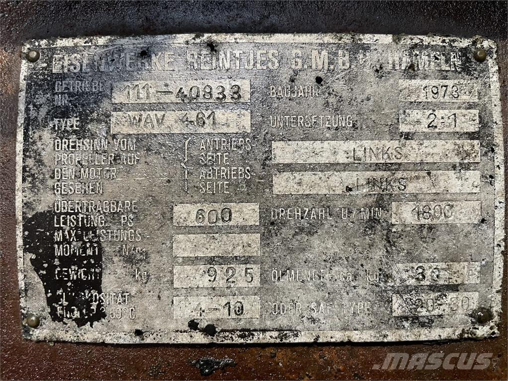 Reintjes WAV 461 Gear Gearboxes