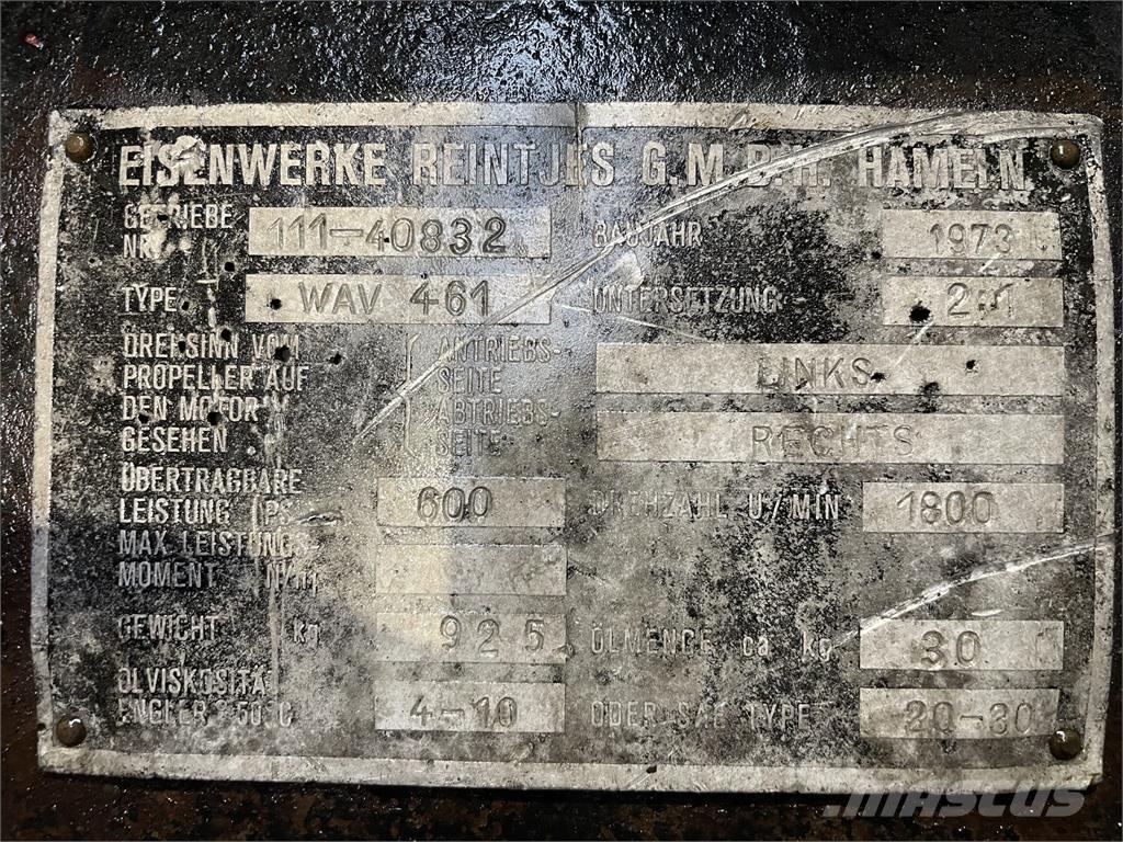 Reintjes WAV 461 Gear Gearboxes