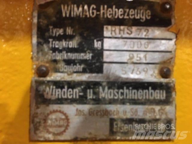  Wimag RHS72 løfteåg - 7 ton Crane spares & accessories