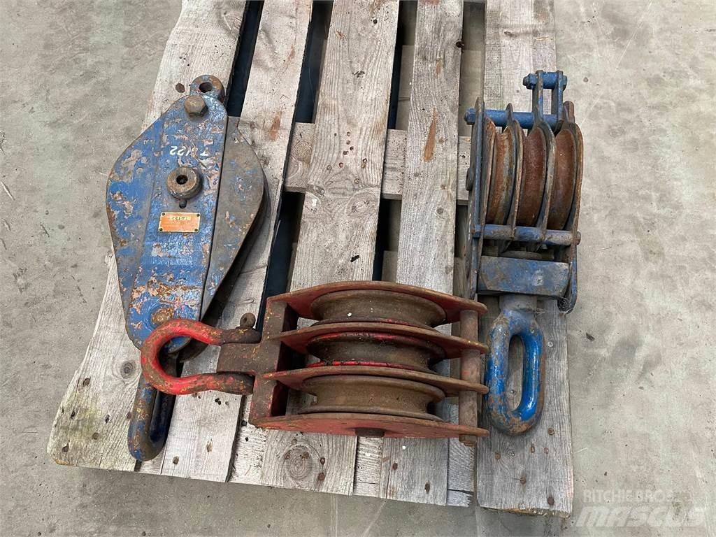  Wireblokke - 3 stk. Crane spares & accessories