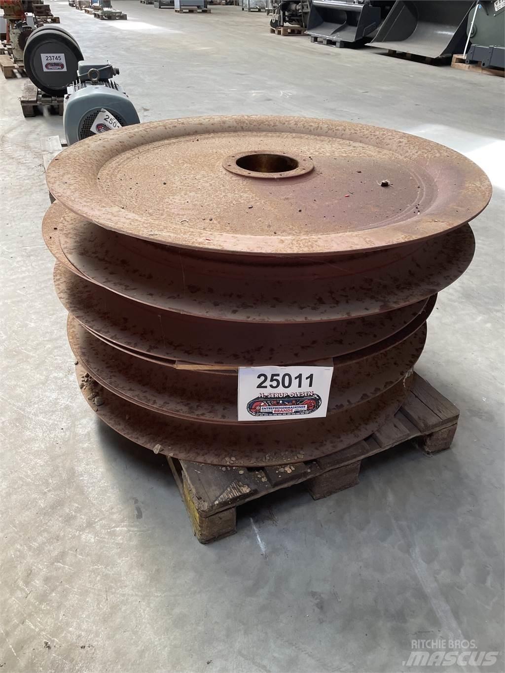  Wirehjul, 4 stk Crane spares & accessories