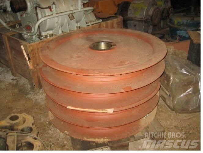  Wirehjul, ubrugte - 4 stk. Crane spares & accessories