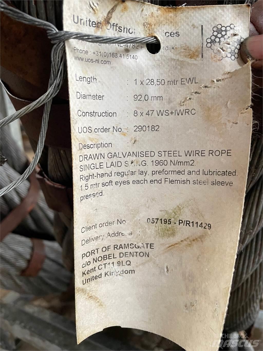  Wirestroppe - 2 stk. Crane spares & accessories