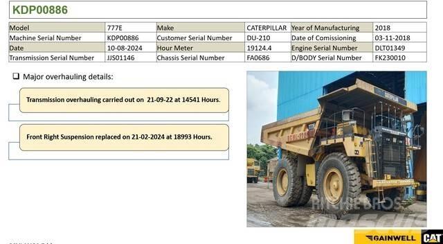 CAT 777E Articulated Haulers