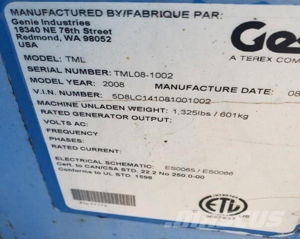 Genie TML Light towers