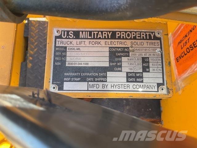 Hyster E25XL Electric forklift trucks