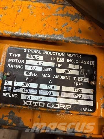  Kito Corp Winches, hoists and material lifts
