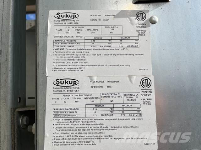 Sukup TM1606 Grain dryers