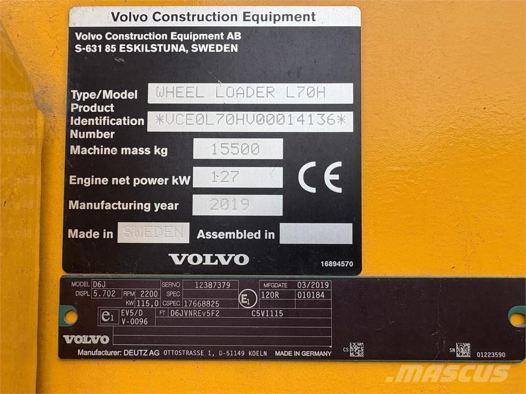 Volvo L70H Wheel loaders