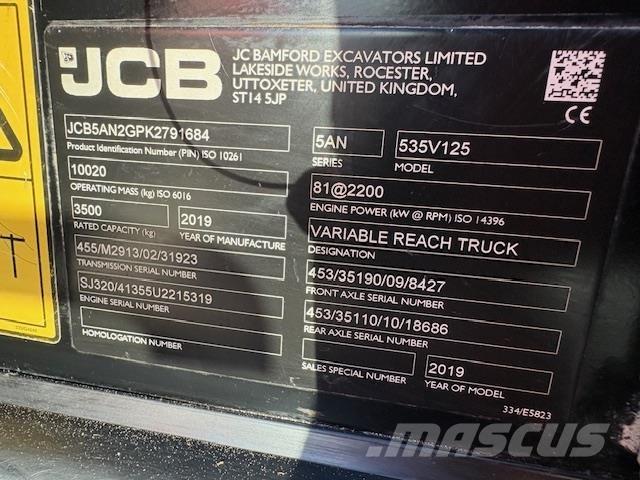 JCB 535-125 Telescopic handlers