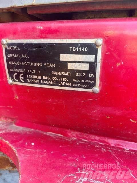 Takeuchi 1140 Mini excavators < 7t