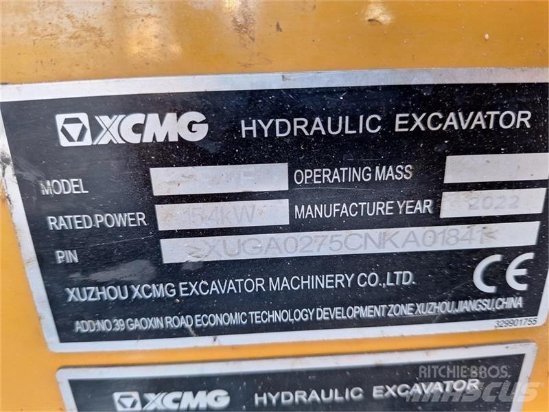XCMG Xe27e Mini excavators < 7t