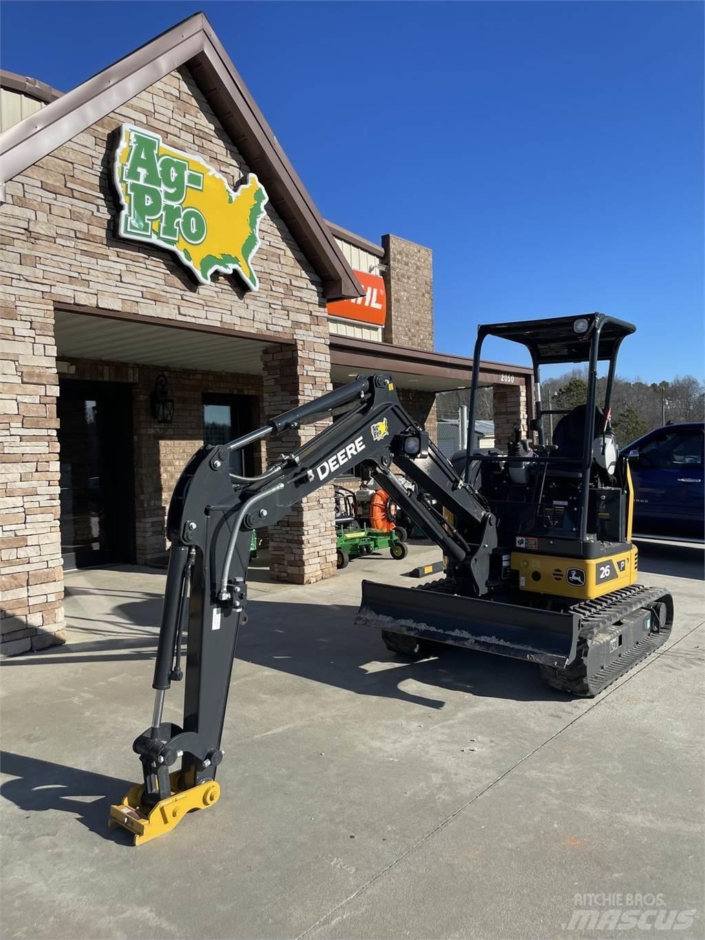 John Deere 26 P Mini excavators < 7t