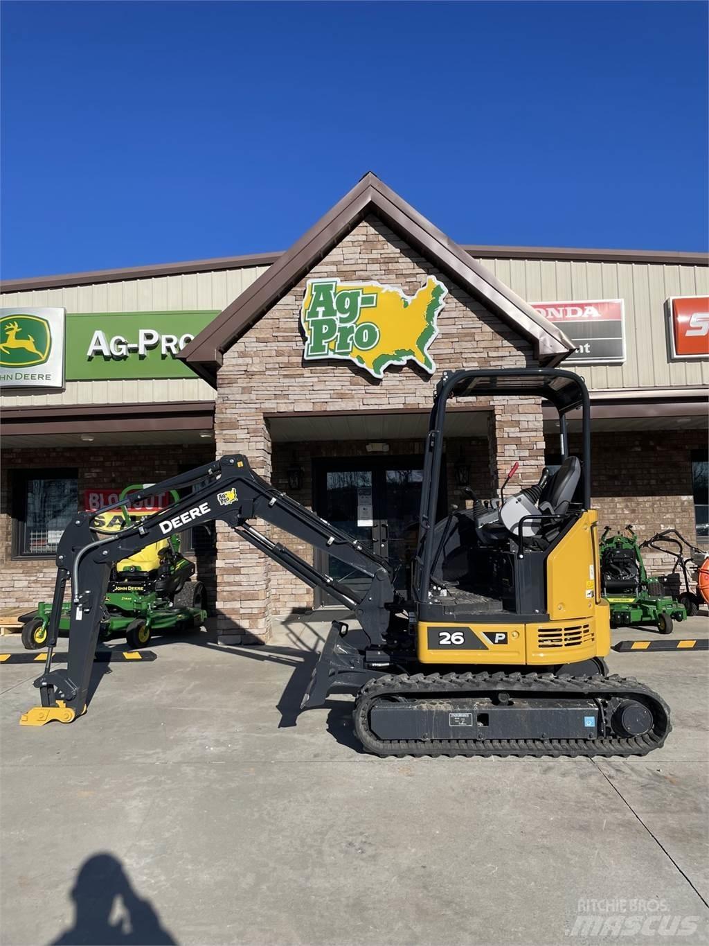 John Deere 26 P Mini excavators < 7t