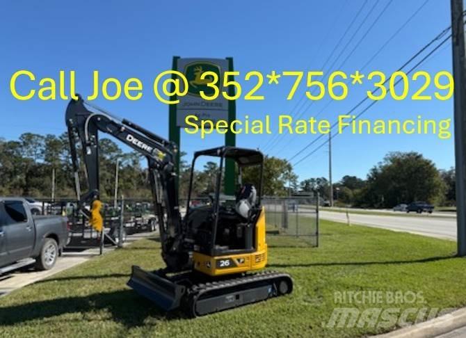 John Deere 26 P Mini excavators < 7t
