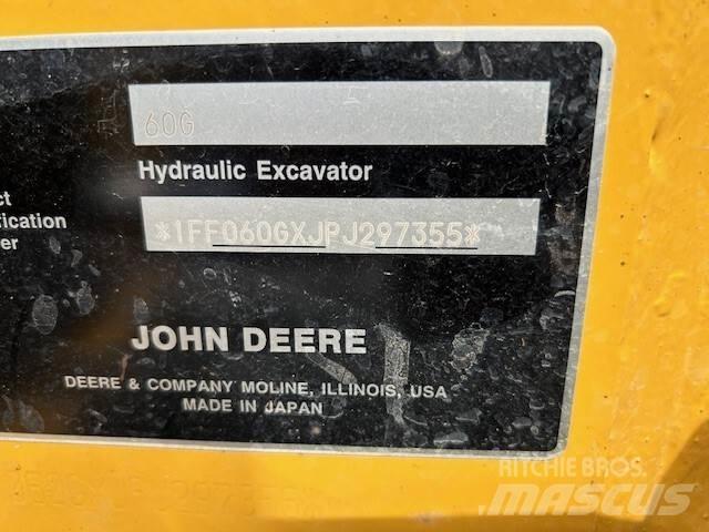 John Deere 60G Mini excavators < 7t