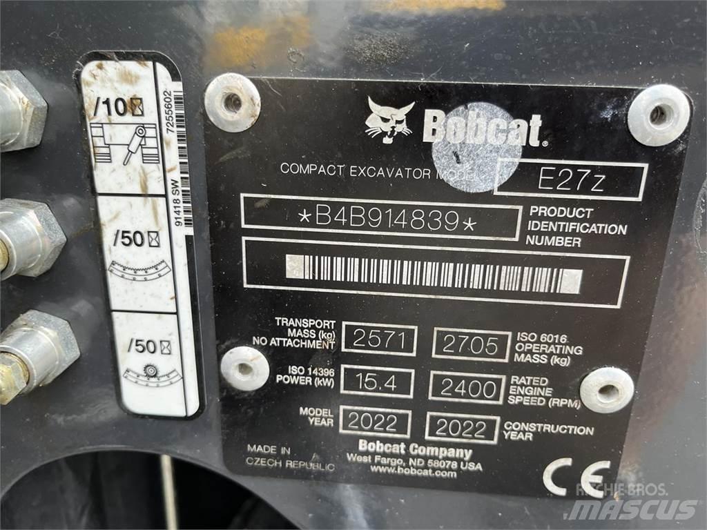 Bobcat E 27z Mini excavators < 7t