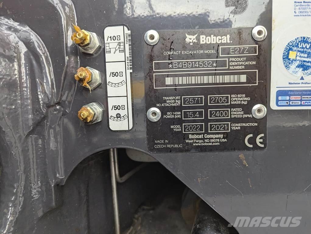 Bobcat E 27z Mini excavators < 7t