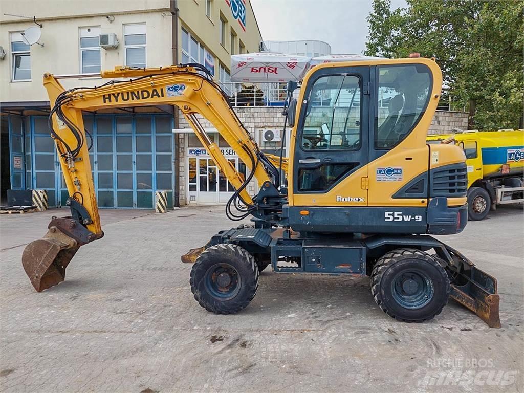 Hyundai R55W-9 Mini excavators < 7t