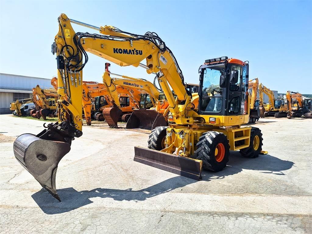 Komatsu PW118MR-8 Wheeled excavators