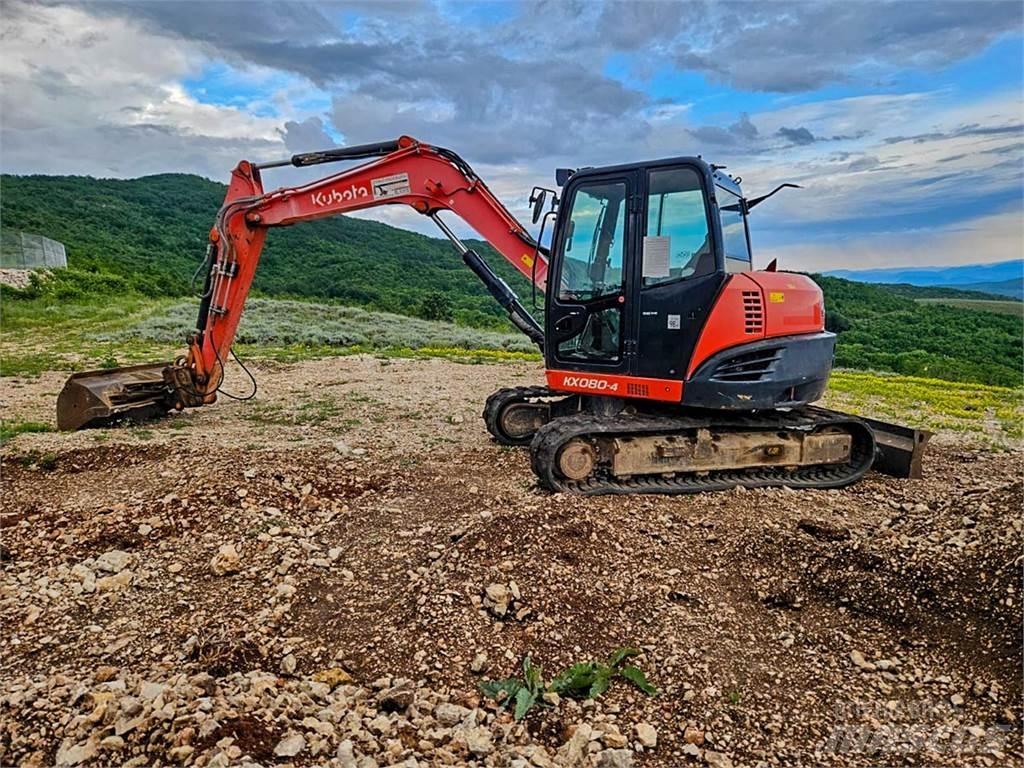 Kubota KX080-4 Mini excavators < 7t