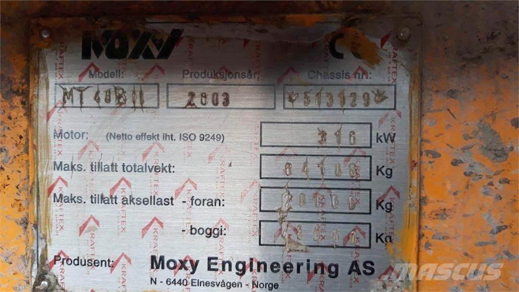 Moxy MT 40B Articulated Haulers
