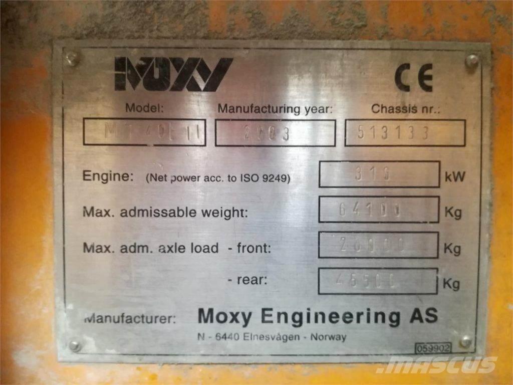 Moxy MT 40B Articulated Haulers