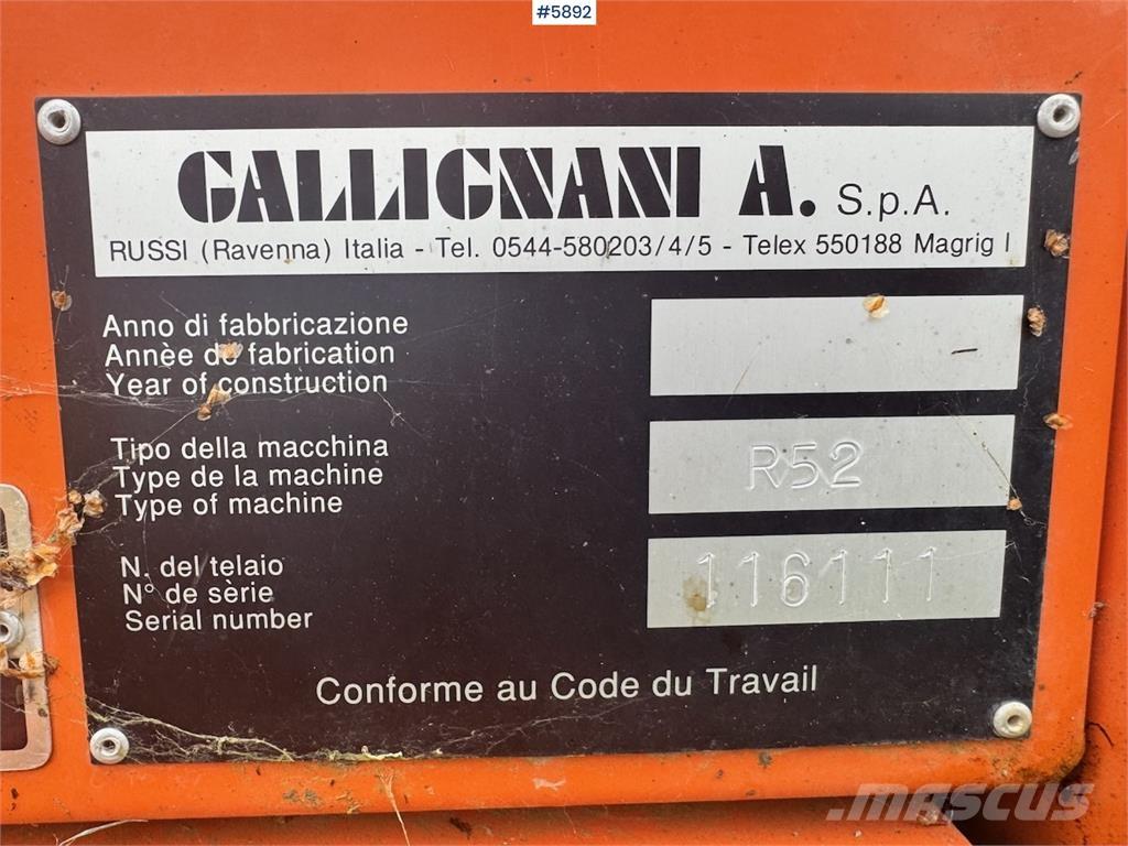 Gallignani R52 Other harvesting equipment