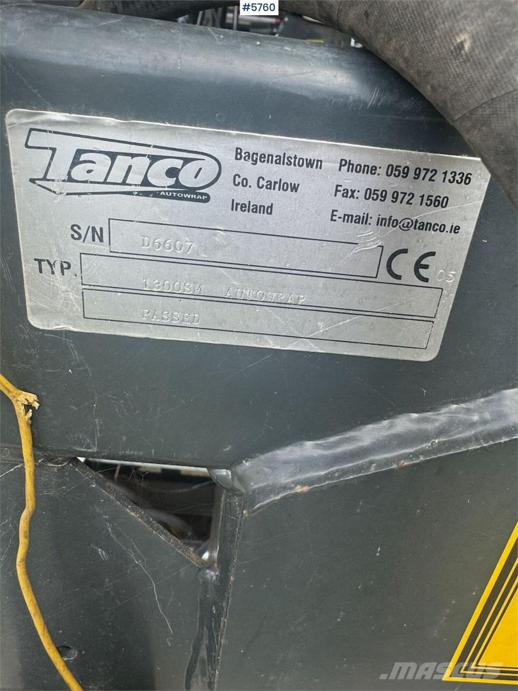 Tanco 1300SM Other harvesting equipment