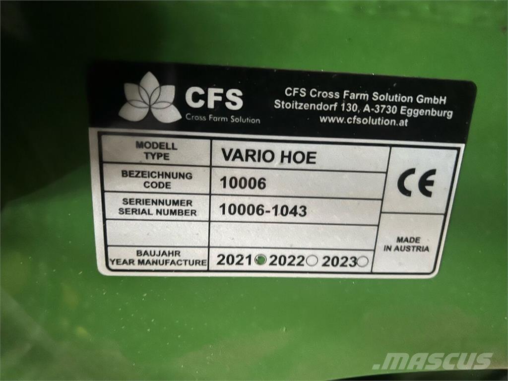  CFS Varihoe 620 Other sowing machines and accessories