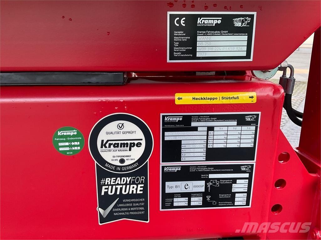 Krampe BigBody 750 Other farming trailers