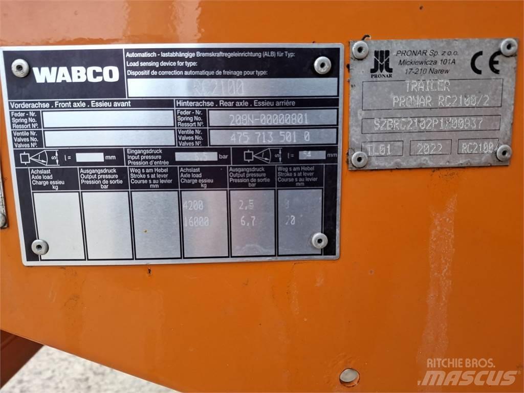 Pronar RC 2100 - 2 Other farming trailers
