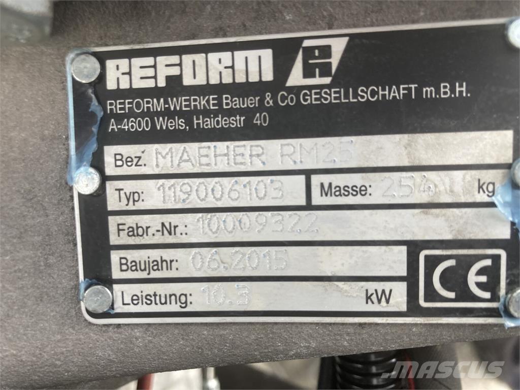 Reform RM 25 Hydro Riding mowers