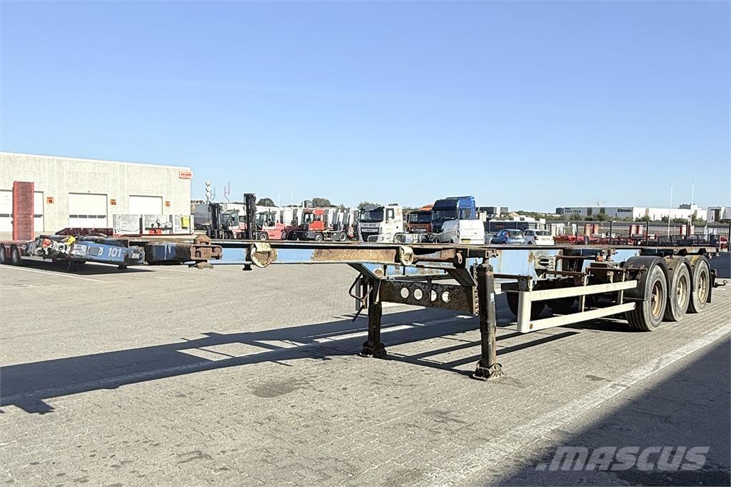 Leci Containerchassis Containerframe/Skiploader semi-trailers