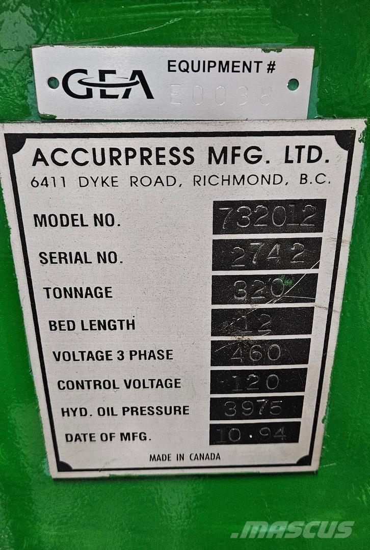  ACCURPRESS 732012 Other