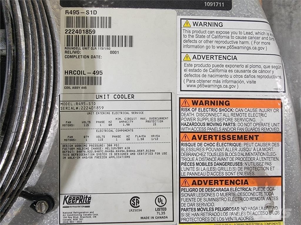  KEEPRITE R495-S1D Heating and thawing equipment