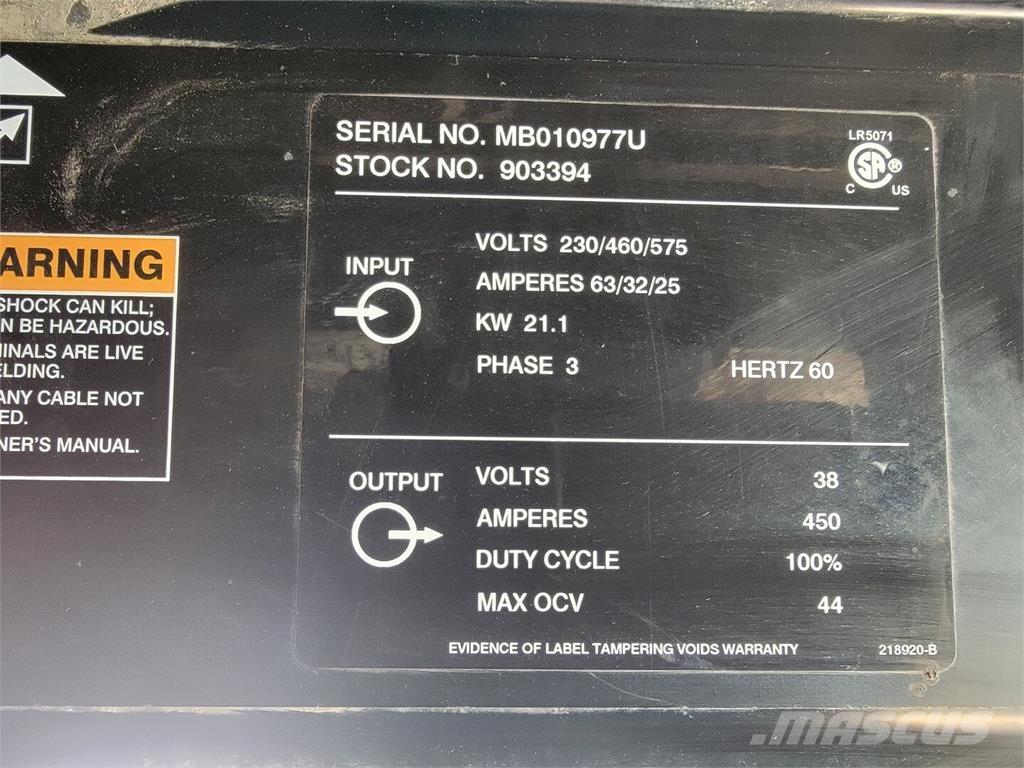 Miller Deltaweld 452 Welding machines