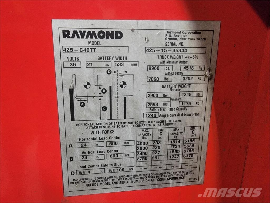Raymond 425-C40TT Other