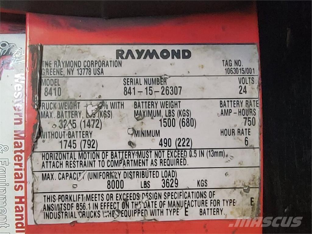 Raymond 8410 Other