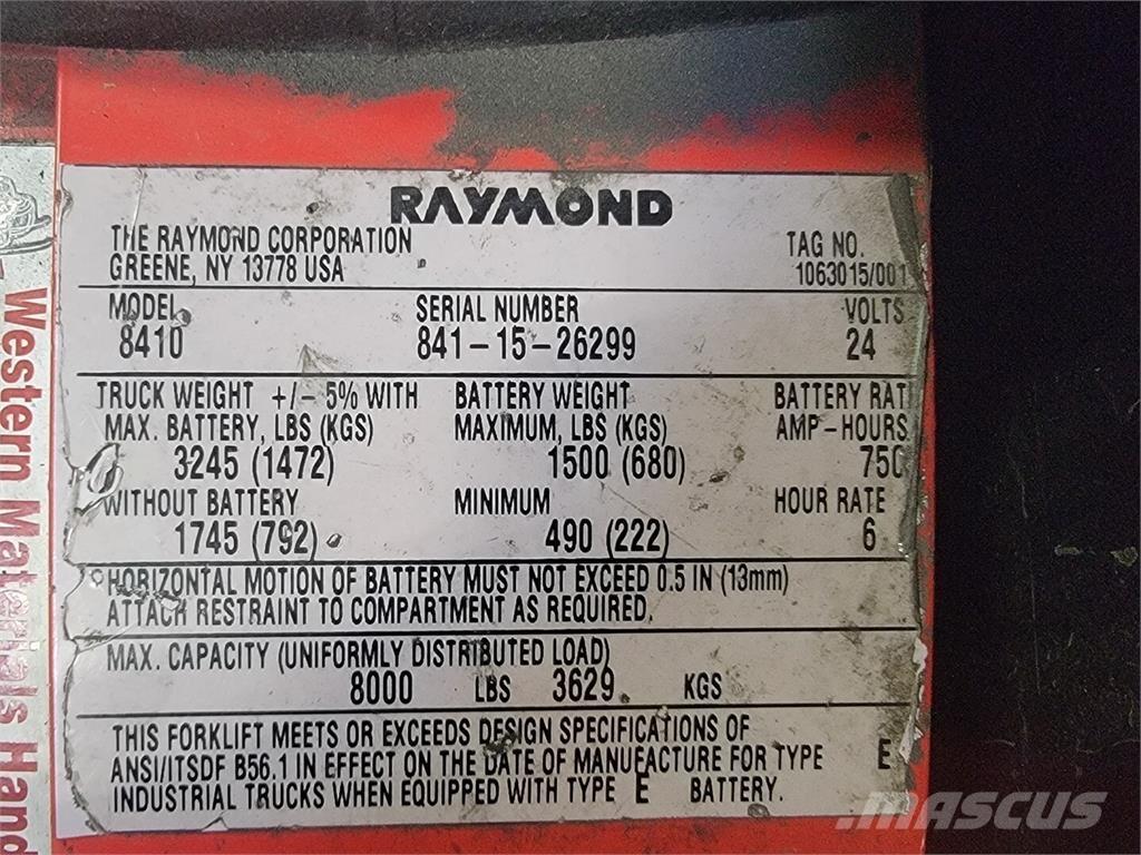 Raymond 8410 Other