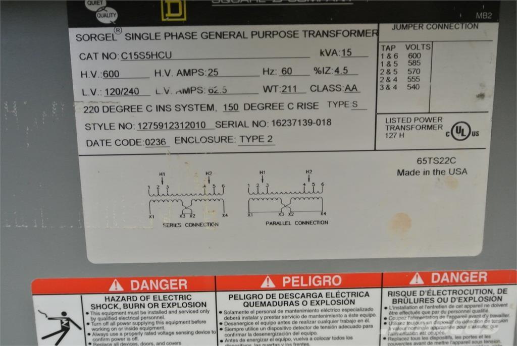  SQUARE D C15S5HCU Other