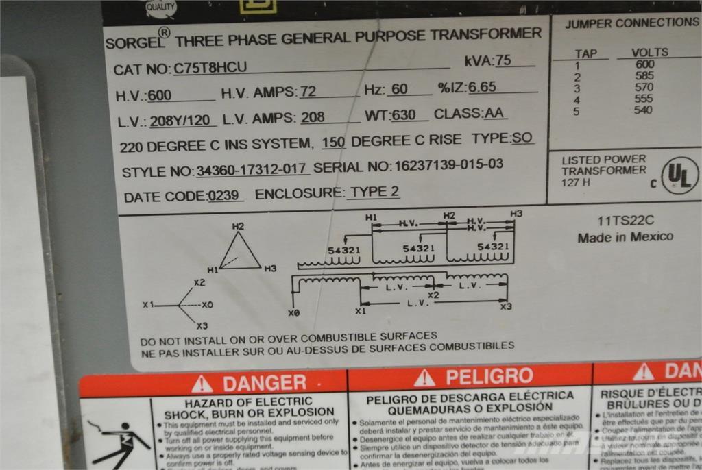  SQUARE D C75T8HCU Other