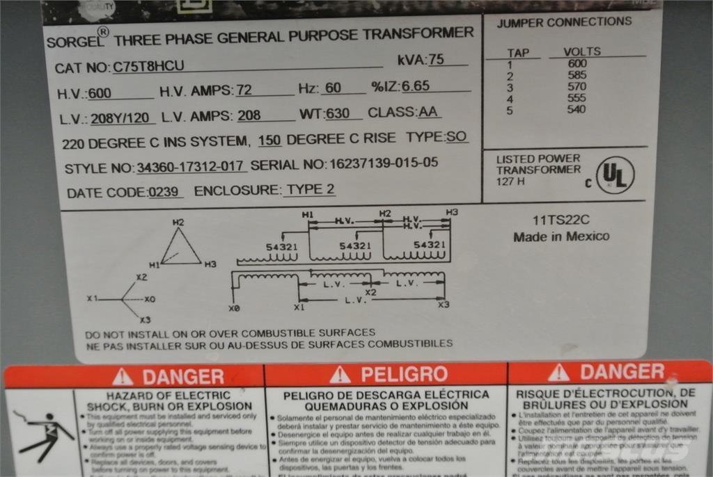  SQUARE D C75T8HCU Other