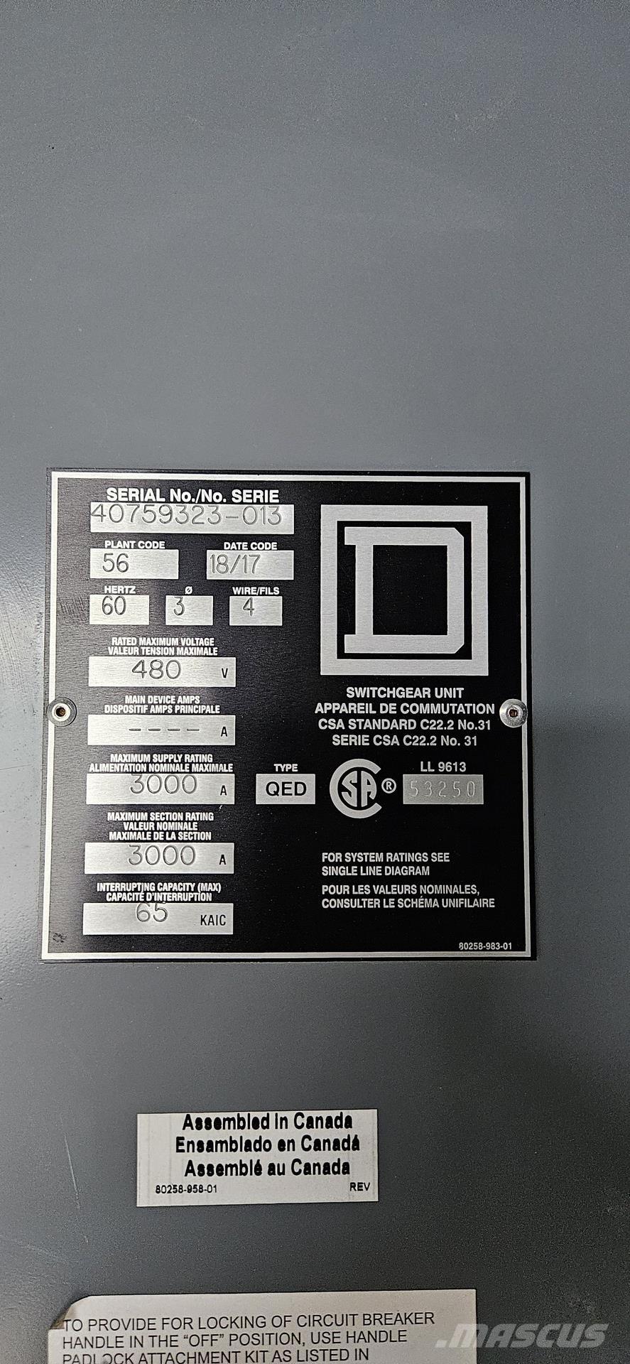  SQUARE D QED Other