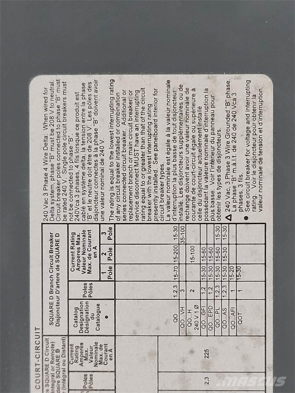  SQUARE D QOC30UC Other
