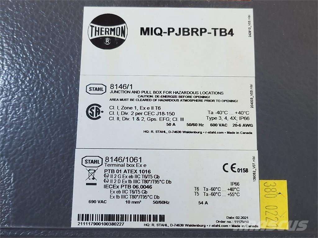  THERMON MIQ-PJBRP-TB4 Other