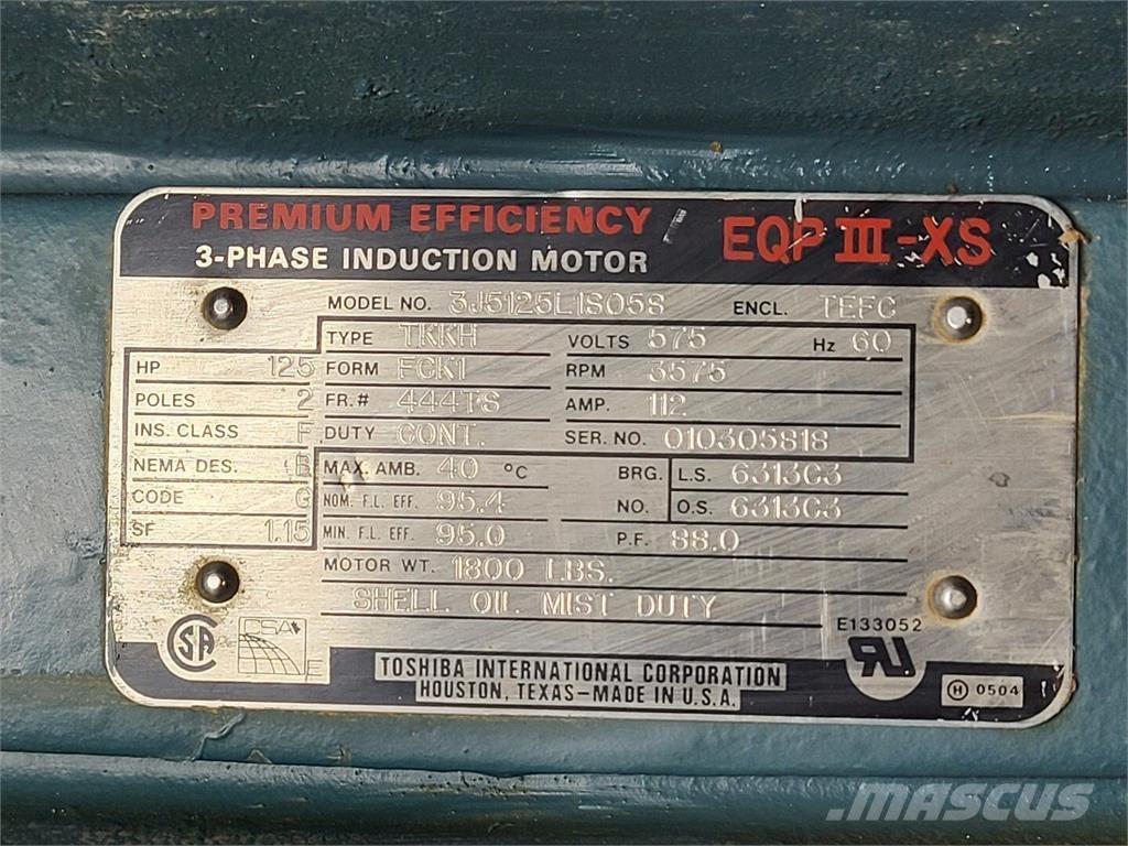  TOSHIBA 3J5125L1S058 Industrial engines