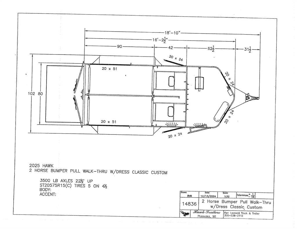 BAR-M ES721ST Livestock carrying trailers